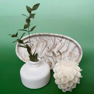 Workshop Jesmonite & kaarsen maken. Elke dinsdag, donderdag en zaterdag